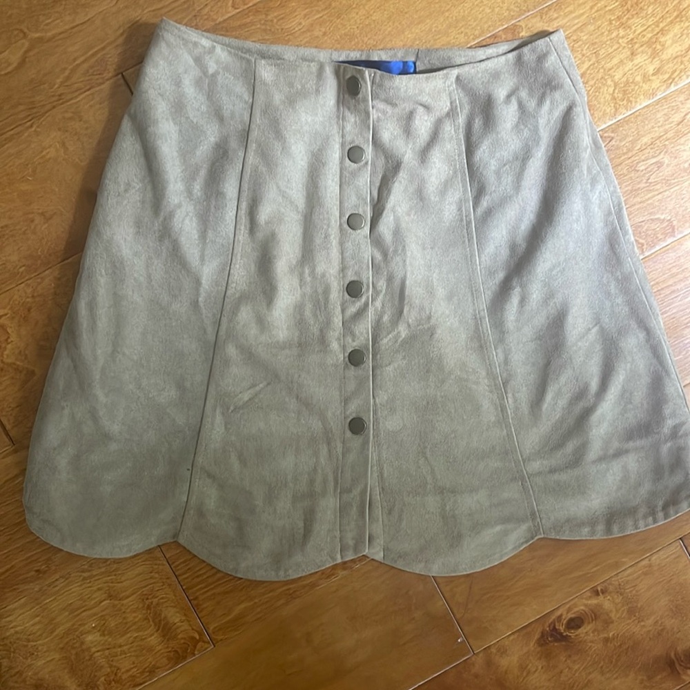 Blue Rain suede skirt size M